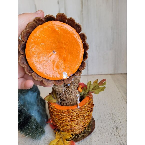 Bristle brush bottle raccoon acorn squirrel forest friends fall‎ home decor set - Picture 8 of 8